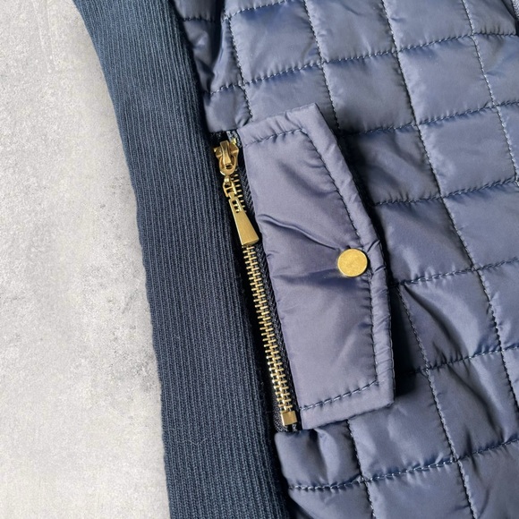 Daisy Brand Quilted Vest Navy with Gold Accents Lightweight Ladies Size Med - Picture 5 of 14